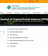 JOURNAL OF TROPICAL FOREST SCIENCE雜志封面